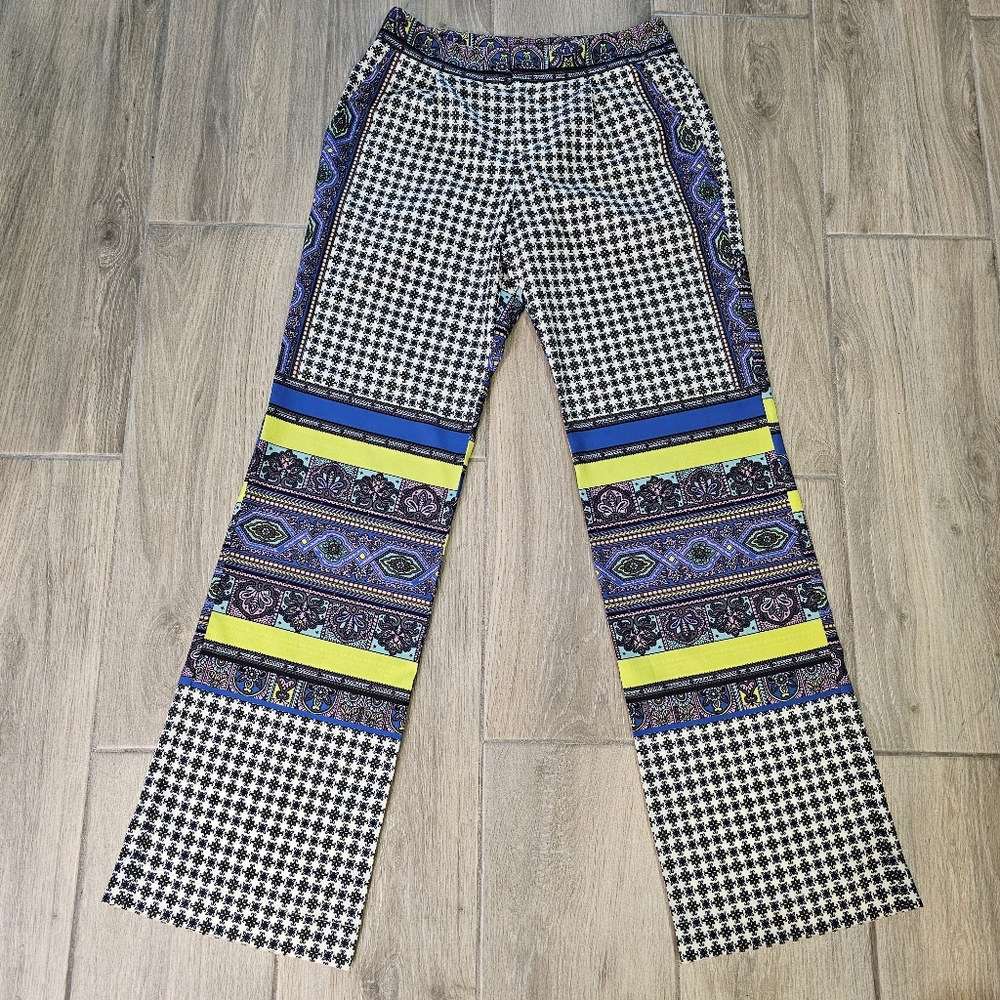 Hale Bob Scarf Print Wide Leg Pants
